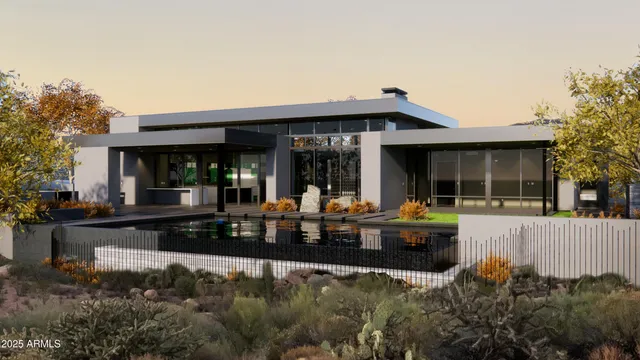 a view of a street with sitting area