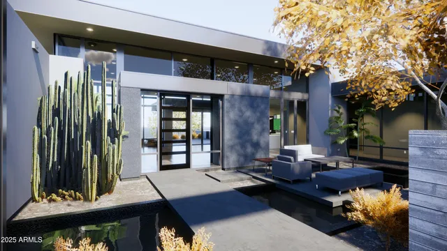 a view of a city from a terrace