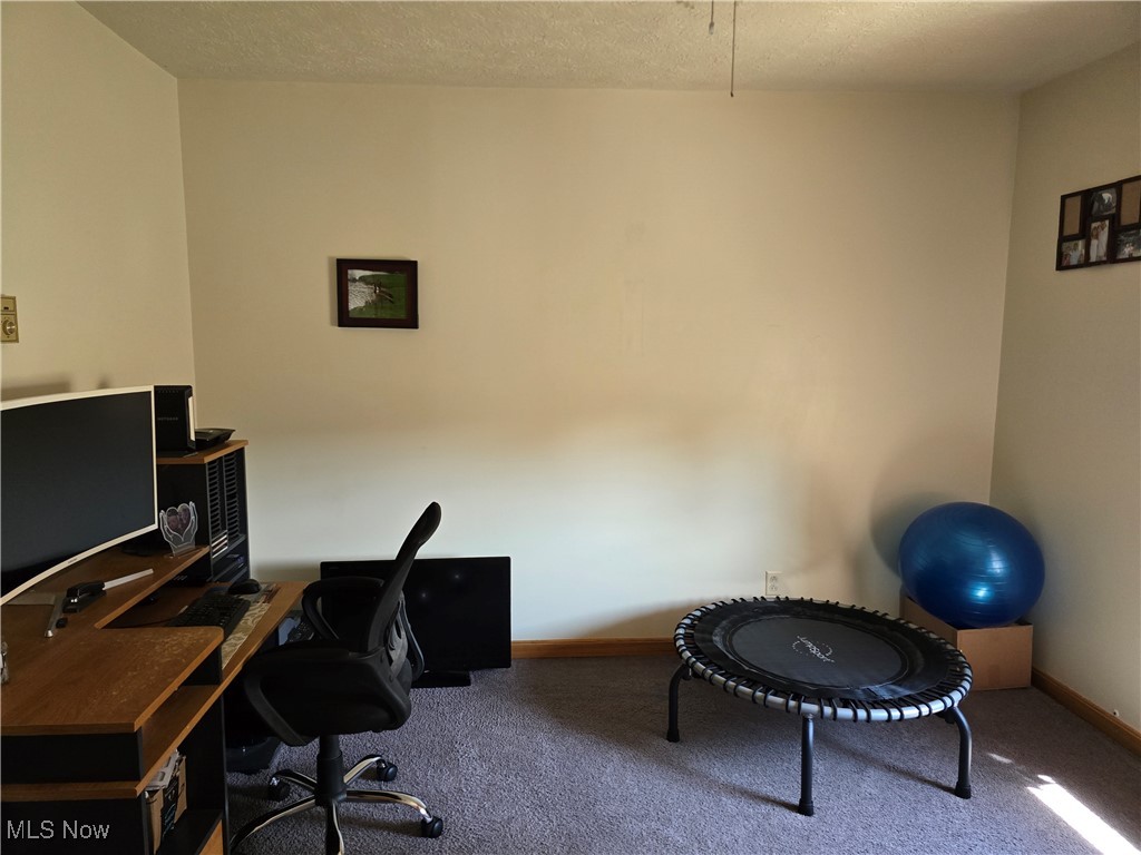 33 Lane Road Vincent, OH 45784 - Photo 24 of 36 Office featuring carpet and a textured ceiling