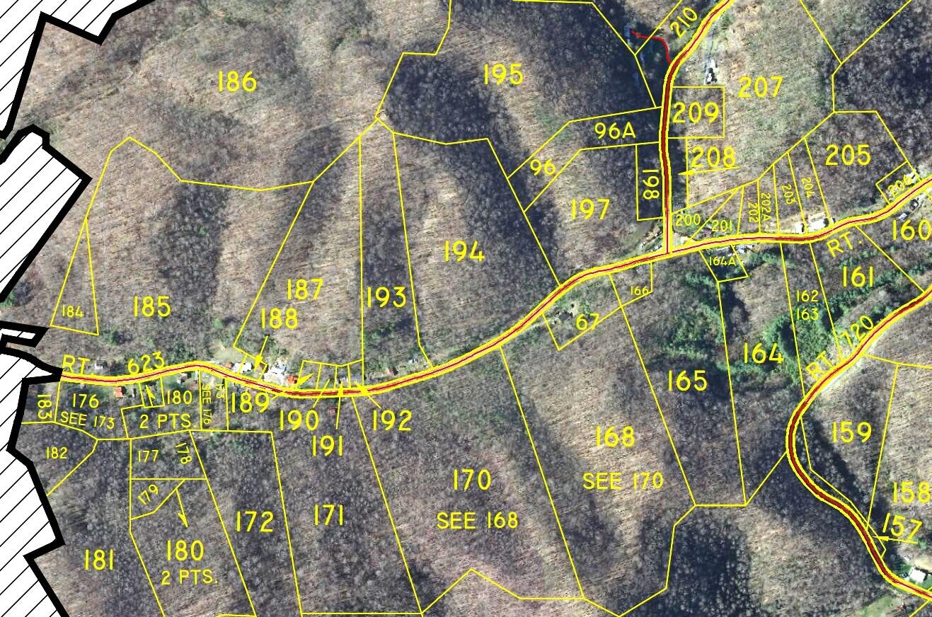 Tbd Big Br Road St. Charles, VA 24282 - Photo 3 of 3 LOCATION ON TAX MAP WITH SATELLITE BACKG