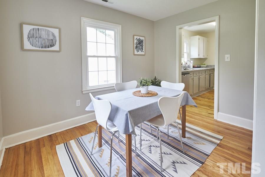 1829 Forest Road Durham, NC 27705 - Photo 8 of 25 Separate dining space just off kitchen and living room