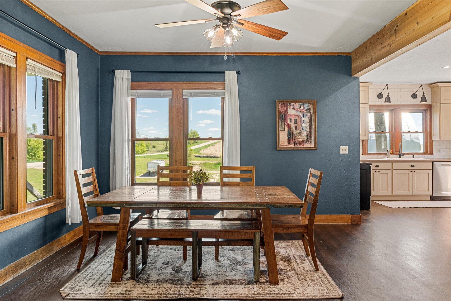 E7155 Traastad Road Franklin, WI 54665 - Photo 13 of 41 Dining Room to Kitchen