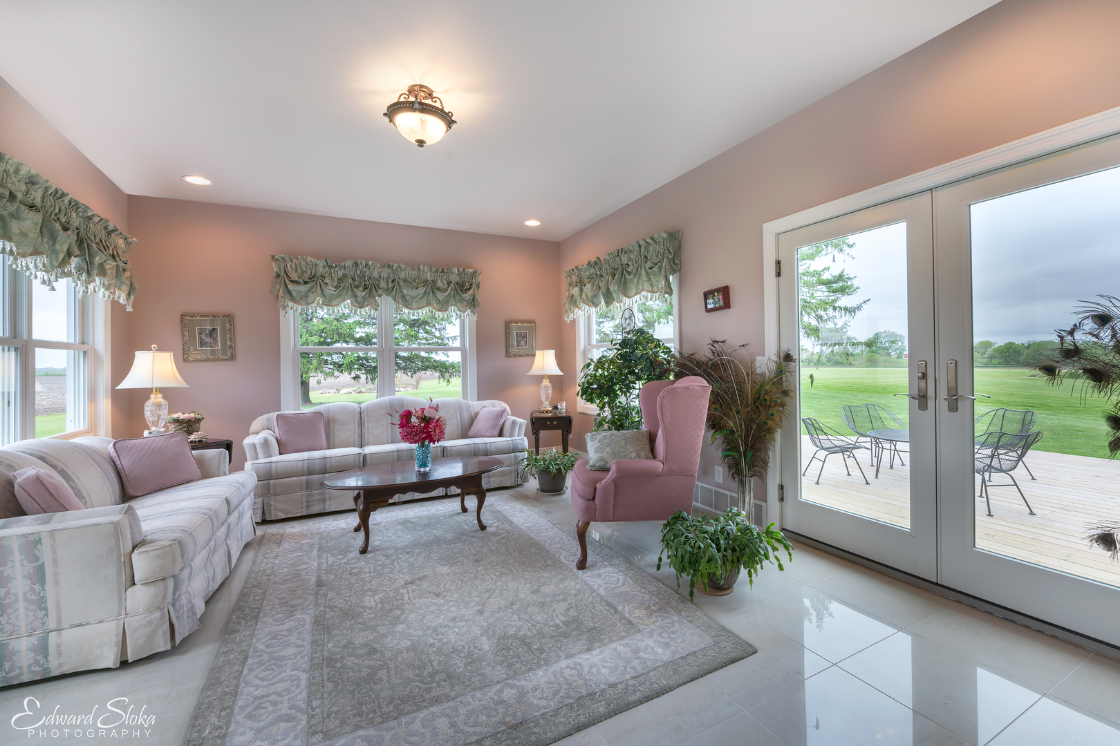 1246 Pinegar Road Garden Prairie, IL 61038 - Photo 11 of 43 a living room with furniture and a large window
