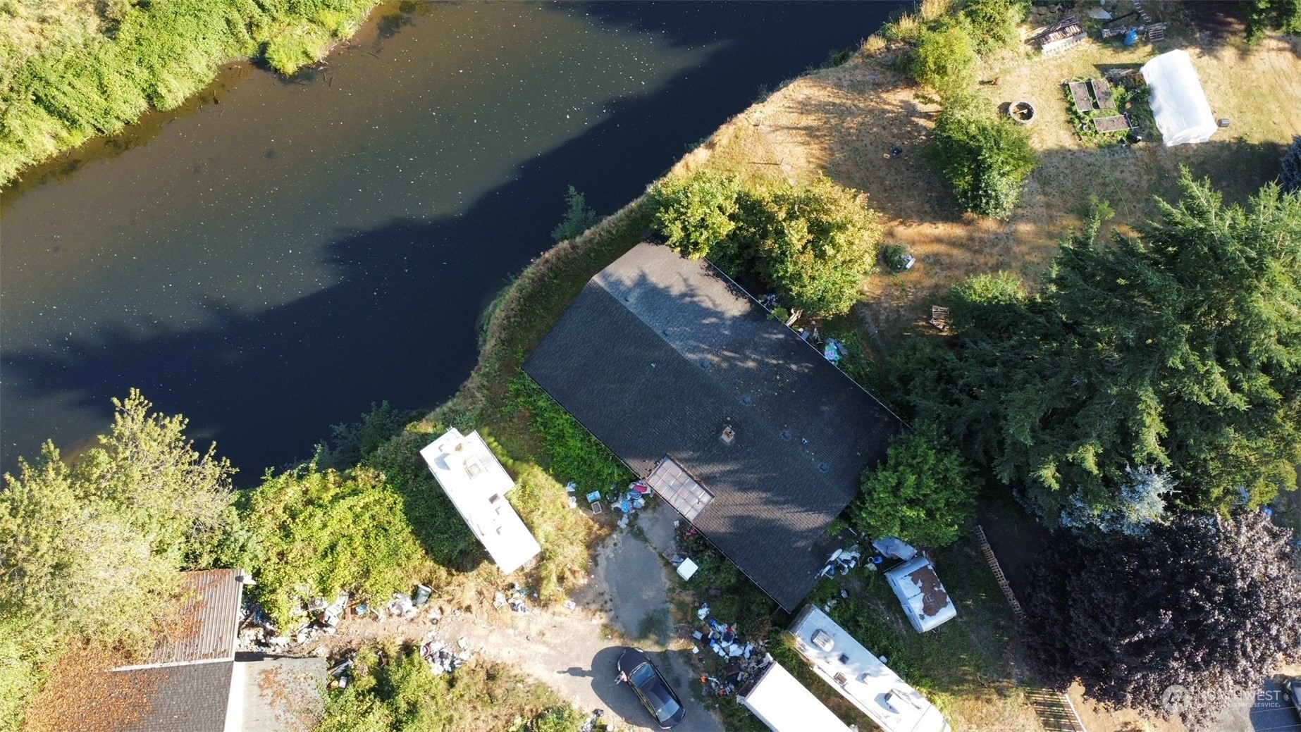 166 Ceres Hill Road Chehalis, WA 98532 - Photo 33 of 33 an aerial view of a house with a yard and garden