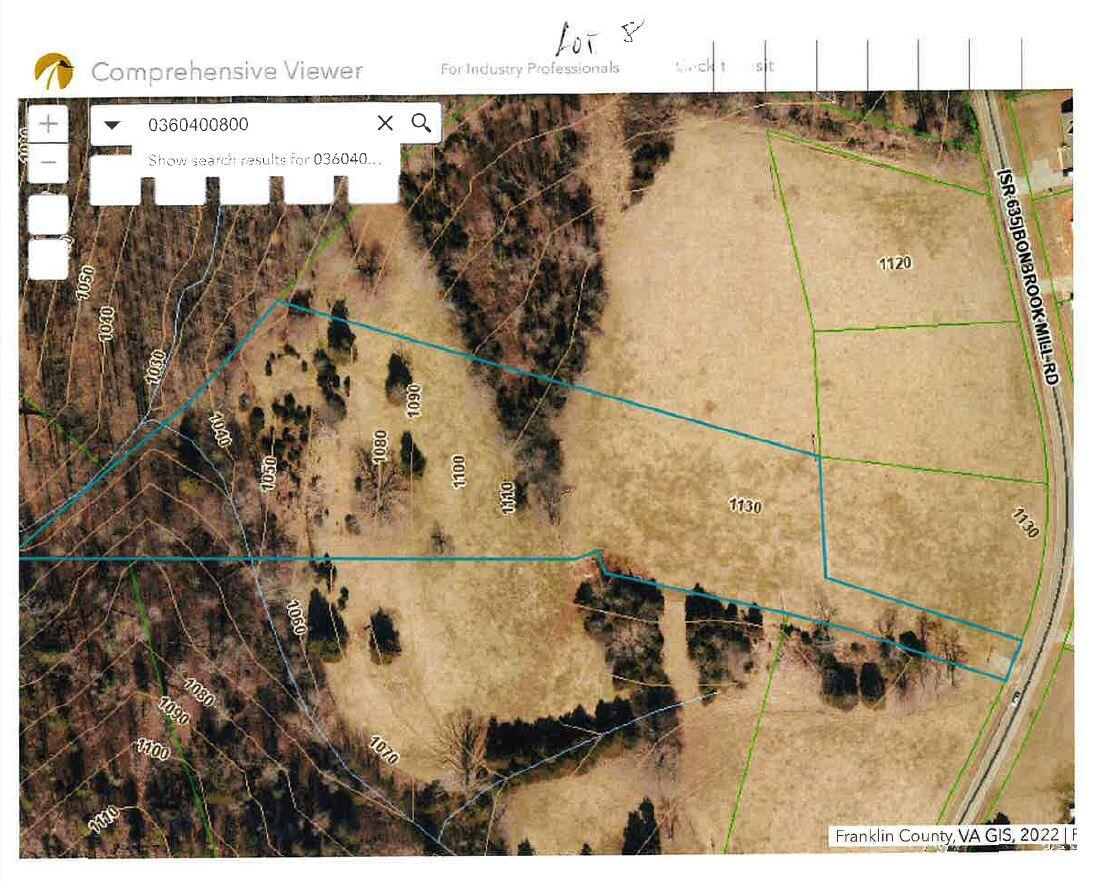 Lot 8 Bonbrook Mill Road Wirtz, VA 24184 - Photo 2 of 2 Lot 8 gis