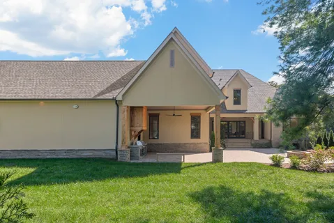 a front view of house with yard