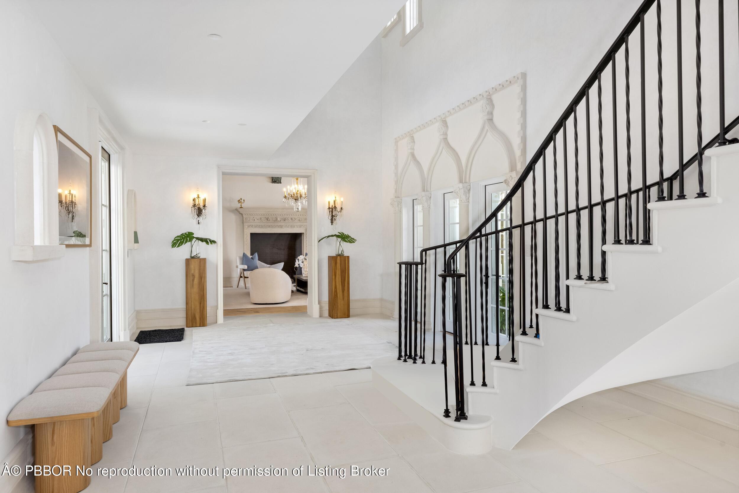 800 South County Road Palm Beach, FL 33480 - Photo 31 of 76 Foyer to Staircase