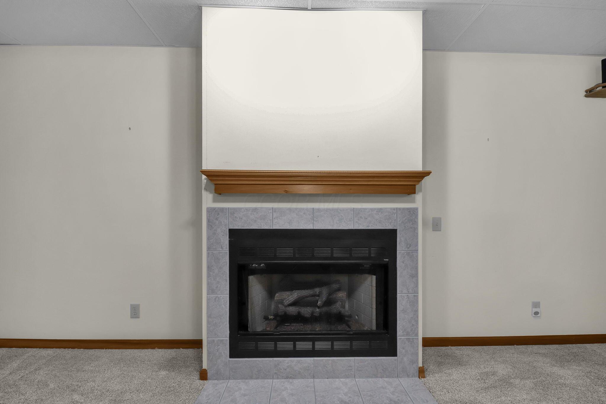 213 Sulphur Spring Road Chillicothe, OH 45601 - Photo 44 of 72 Lower Level Family Room Fireplace Gas Logs
