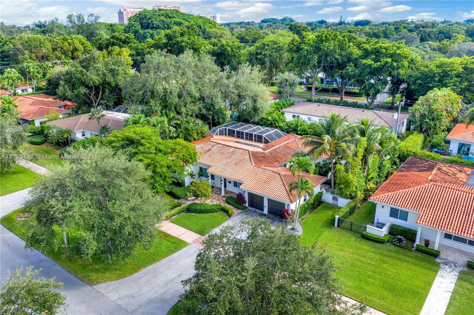 426 Hardee Road Coral Gables, FL 33146 - Photo 52 of 52 an aerial view of a house with garden space and street view