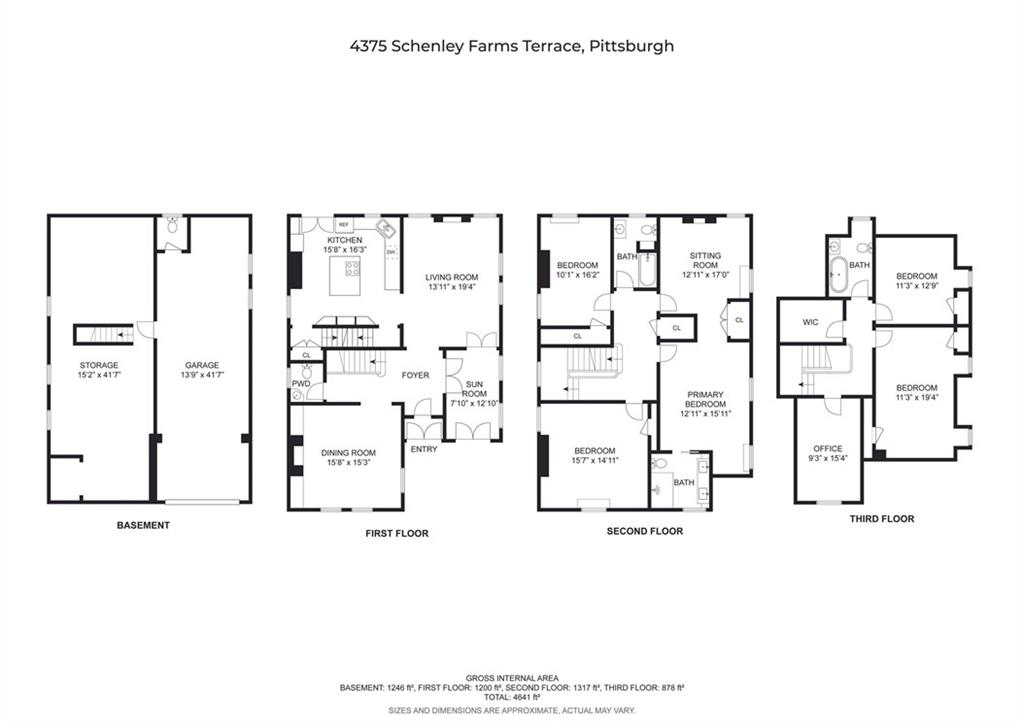 4375 Schenley Farms Terrace Pittsburgh, PA 15213 - Photo 44 of 44 a picture of a floor plan
