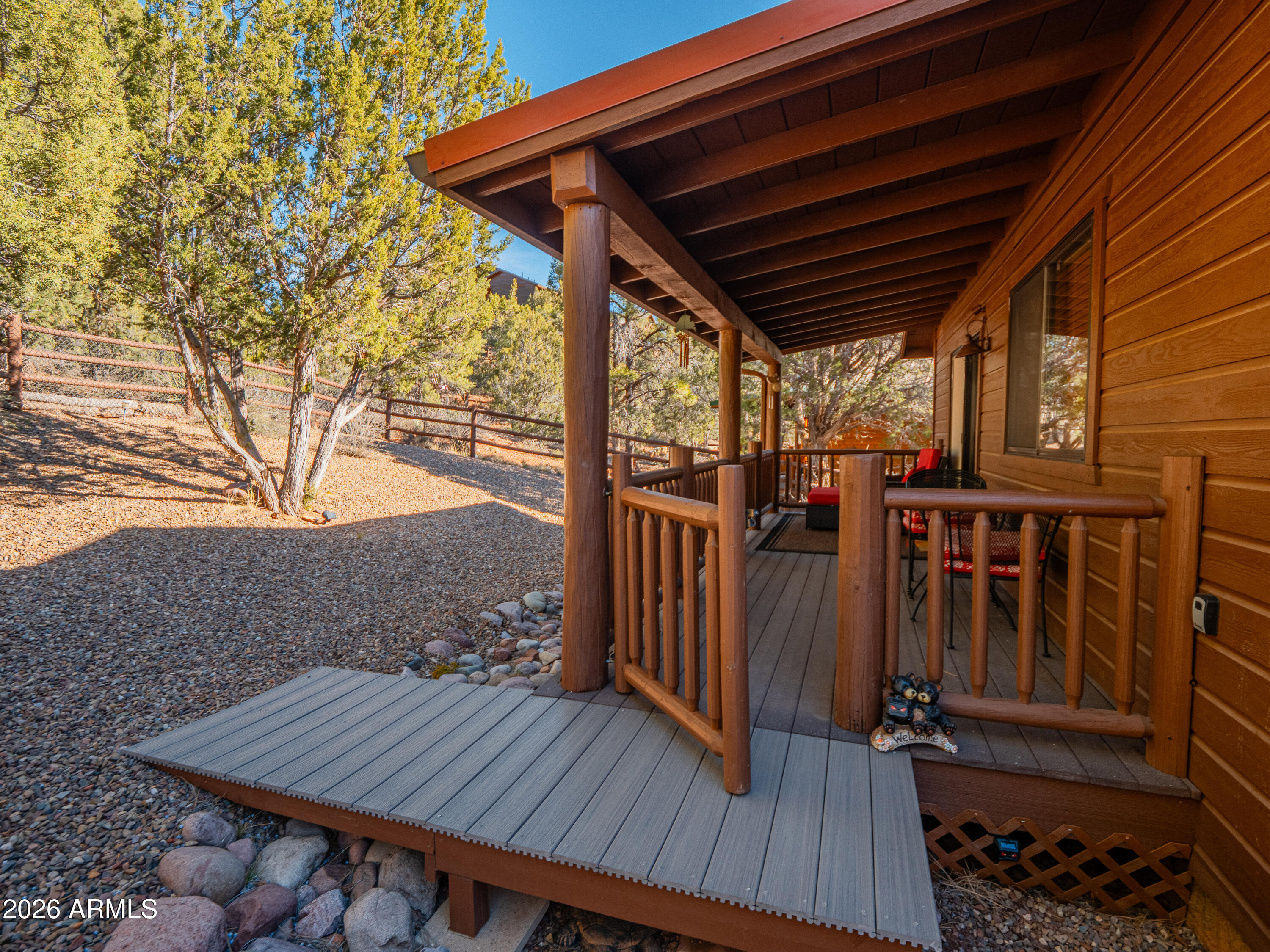 4840 West Cottage Loop Show Low, AZ 85901 - Photo 31 of 47 a view of deck with wooden floor and outdoor seating