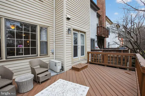 a view of a chairs on the deck