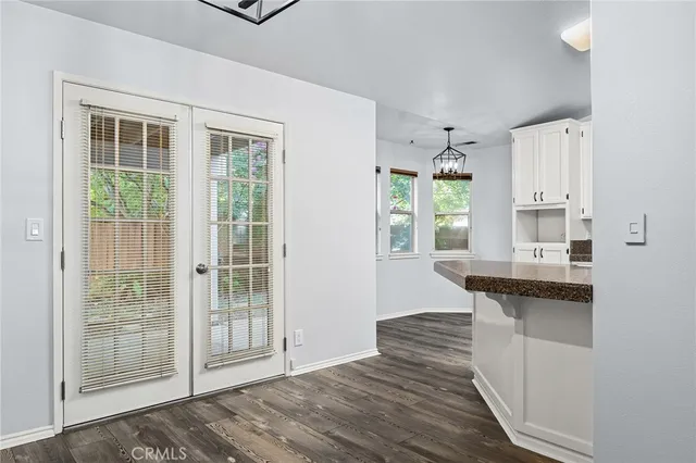 a view of an empty room