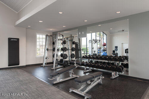 168 St Kitts Loop St. Augustine, FL 32092 - Photo 38 of 41 a view of a room with gym equipment