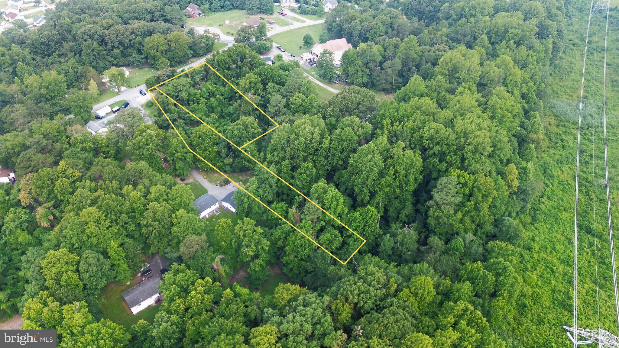 210 Mason Road Prince Frederick, MD 20678 - Photo 3 of 4 Yellow lines are approximate for visual reference.