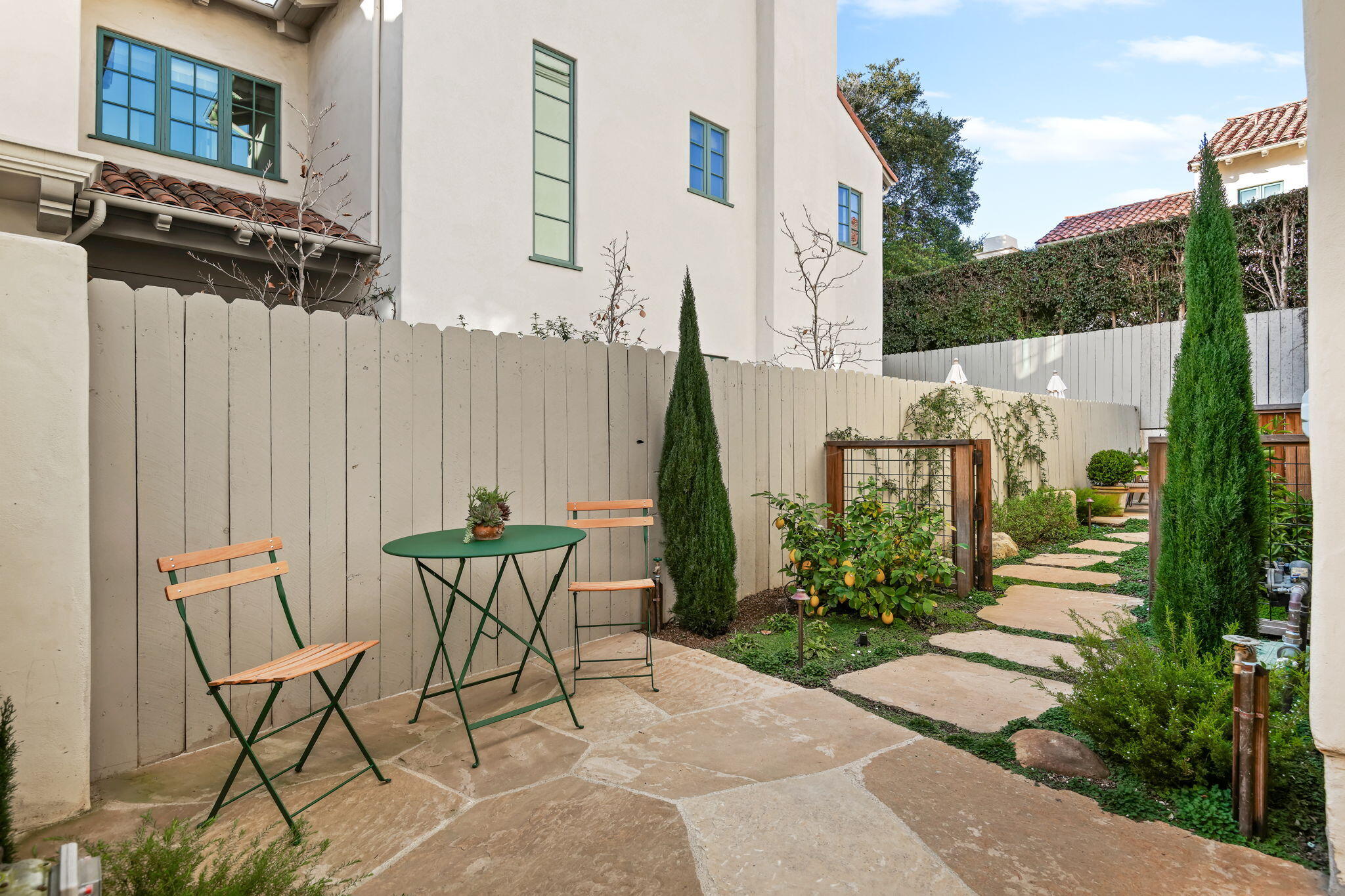 69 Olive Mill Road Montecito, CA 93108 - Photo 29 of 32 a view of a chairs and table in the patio