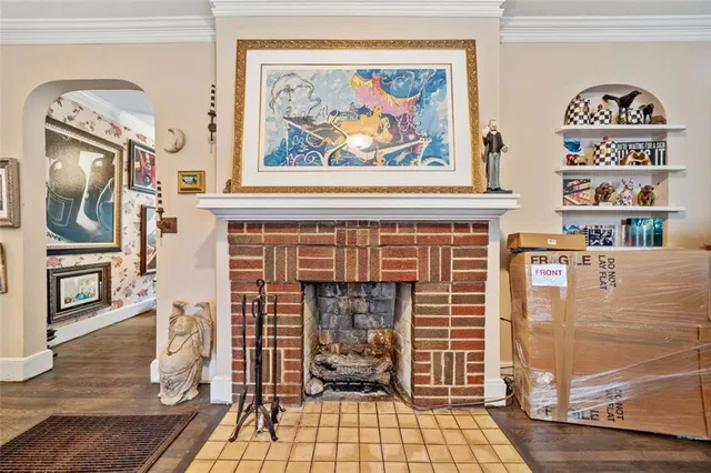 a view of a livingroom with furniture and a couch