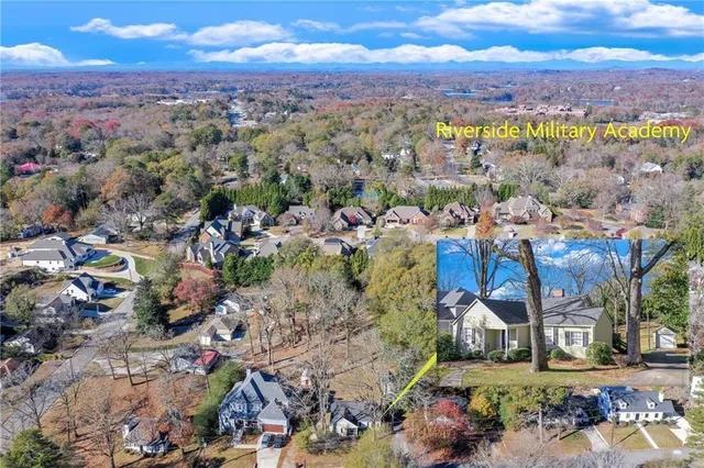 a view of houses with outdoor space