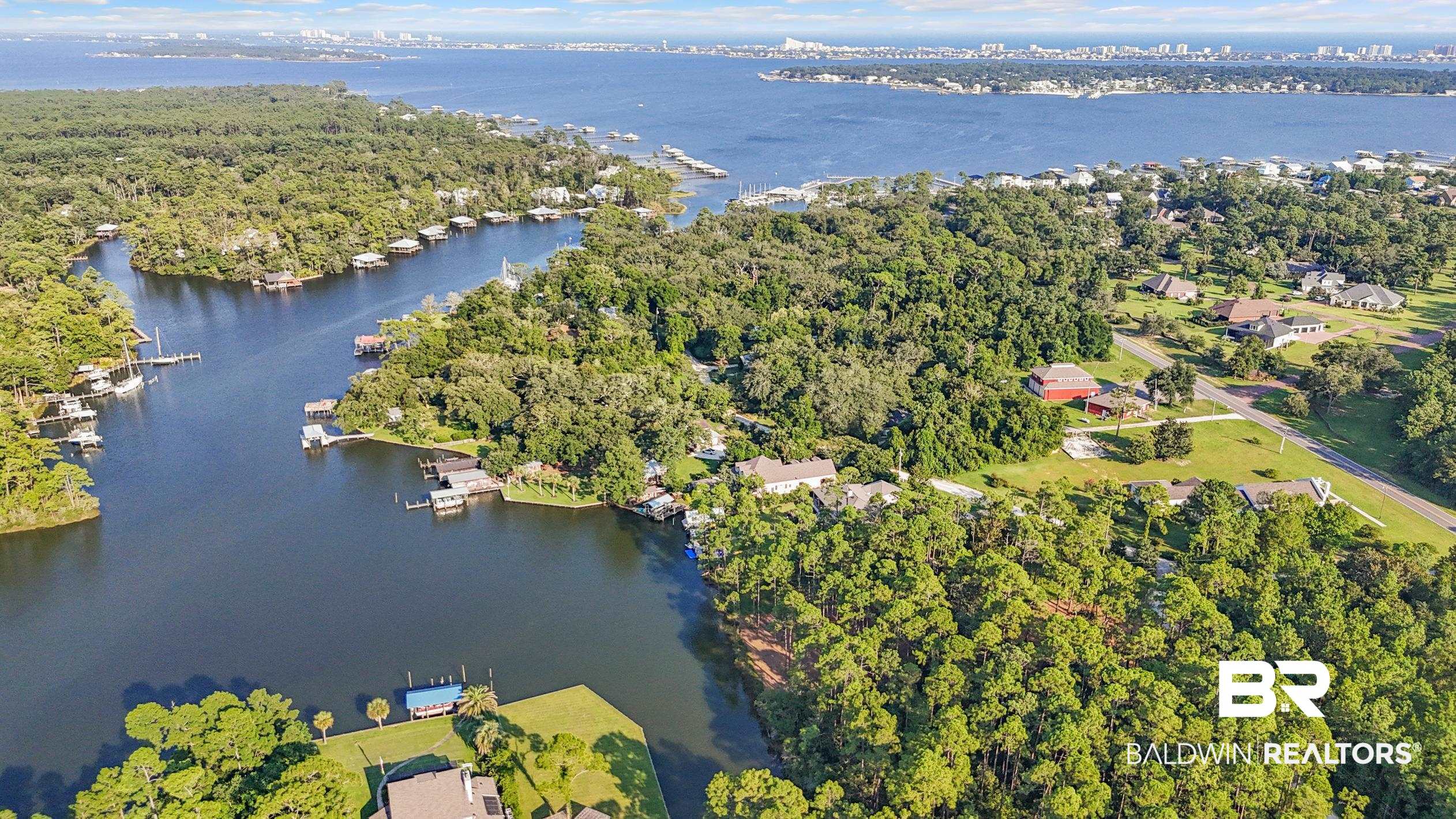 4 South Bayou Drive Elberta, AL 36530 - Photo 8 of 12 Aerial view featuring a water view