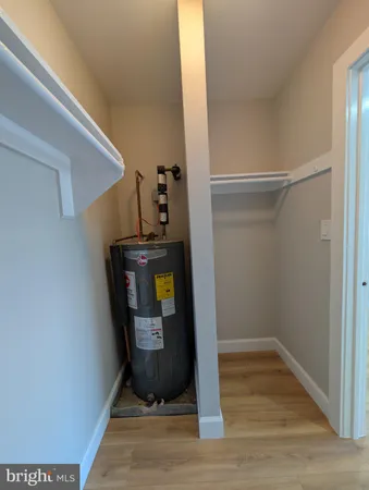 a view of storage and utility room