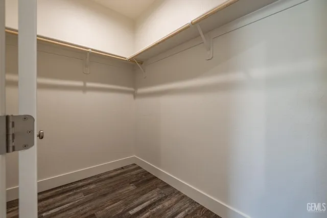 a view of small space with racks on the wall