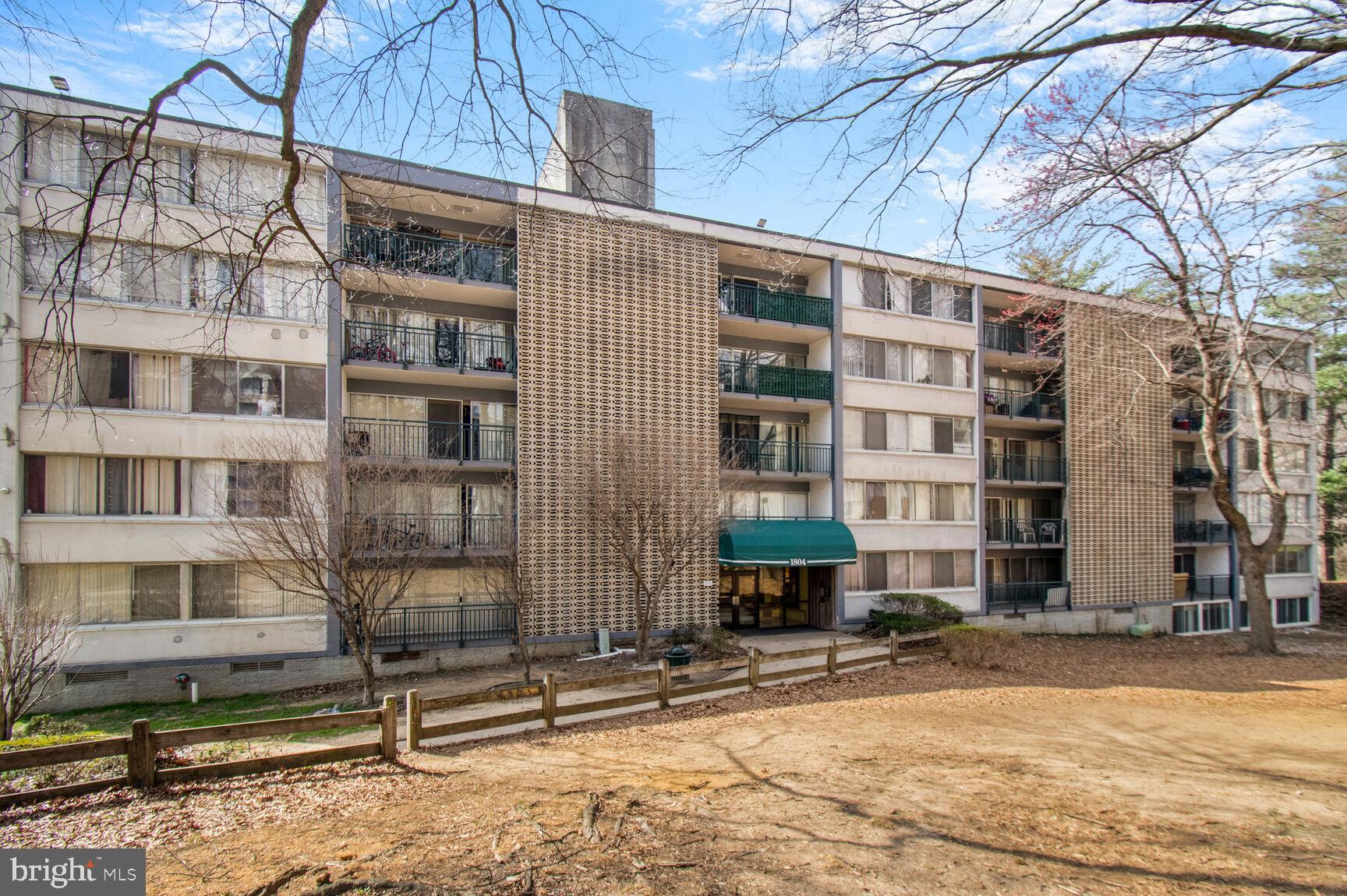 a front view of a building