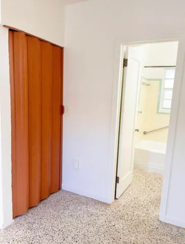 a view of a room with an empty space