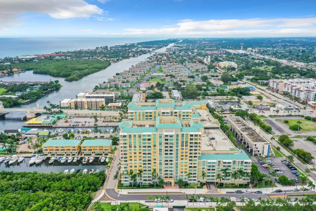 a view of a city with tall buildings