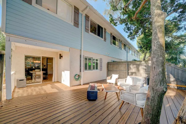 a view of a house with sitting area