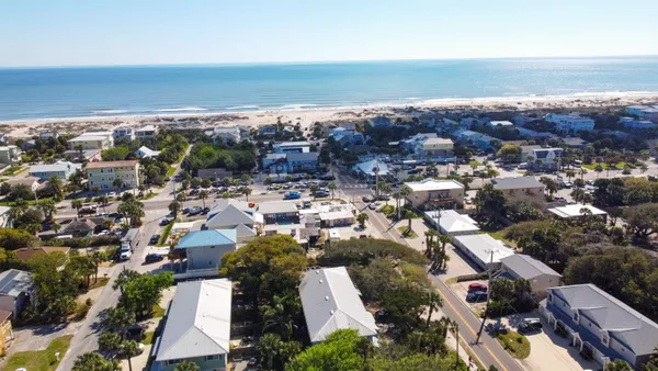an aerial view of multiple house