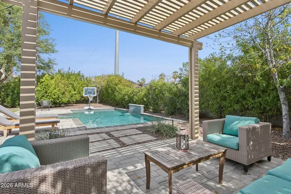 a view of a couches in the patio