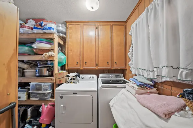 a room with storage and utility