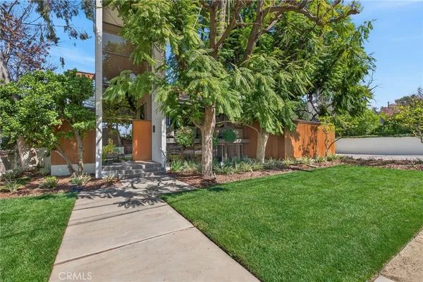 a view of a back yard of the house