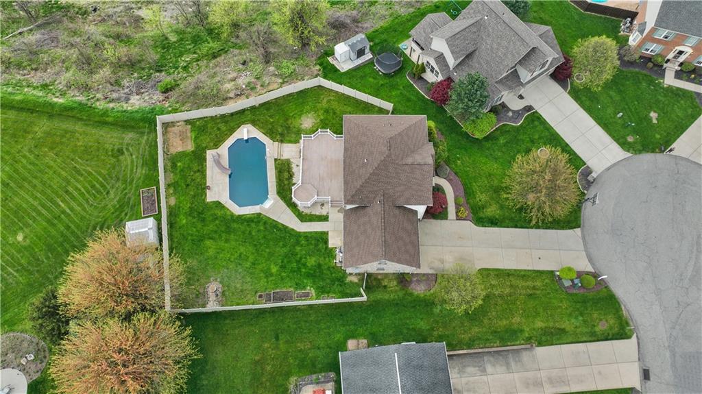122 Walnut Circle Elizabeth, PA 15037 - Photo 49 of 50 an aerial view of a house with a garden and trees