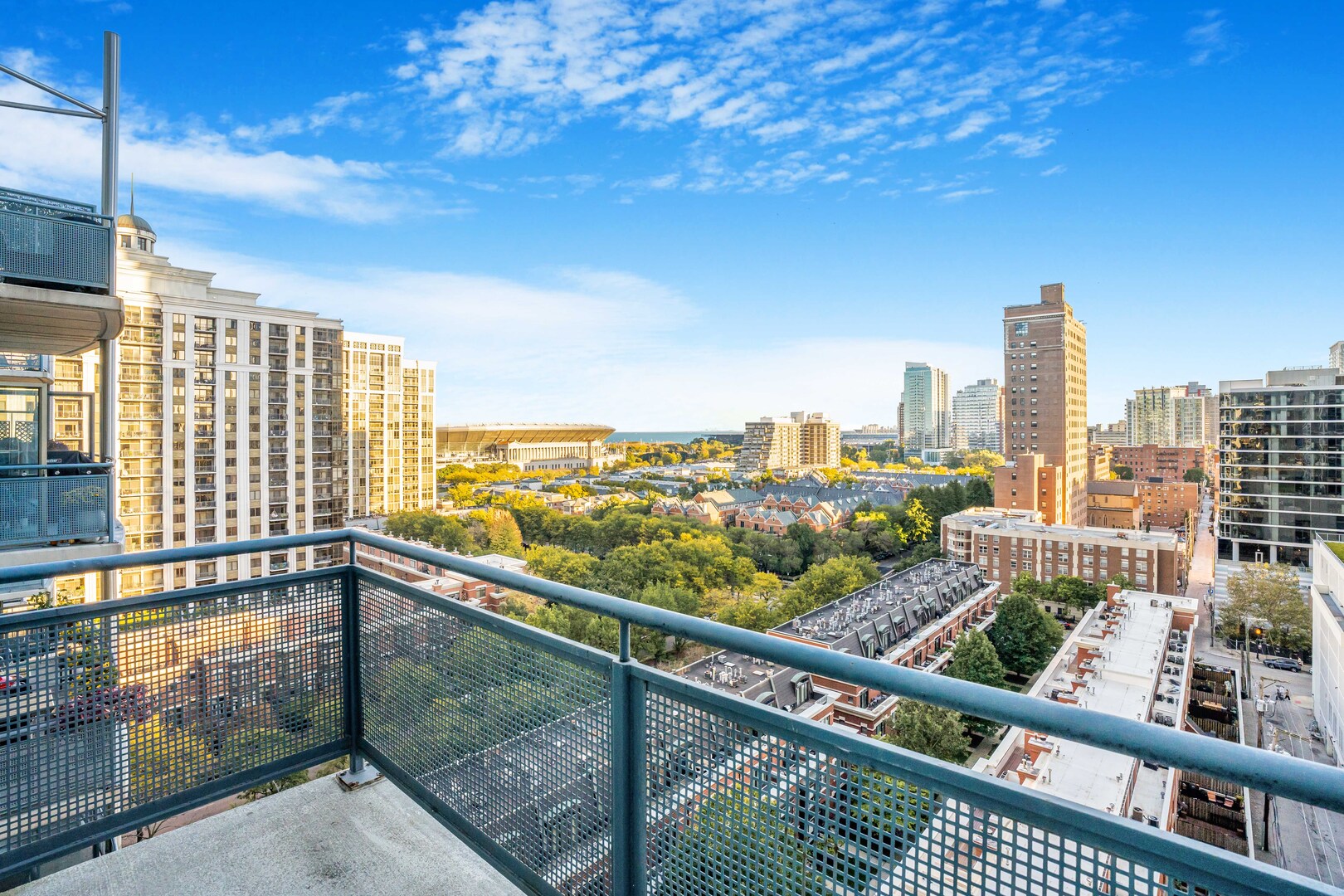 125 East 13th Street, Unit 1213 Chicago, IL 60605 - Photo 18 of 21 a view of a city from a balcony