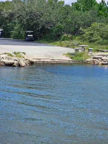 a view of a lake from a terrace