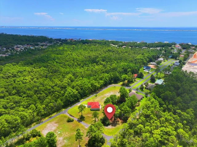 a view of a lush green field