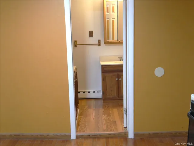 a view of walk in closet with window