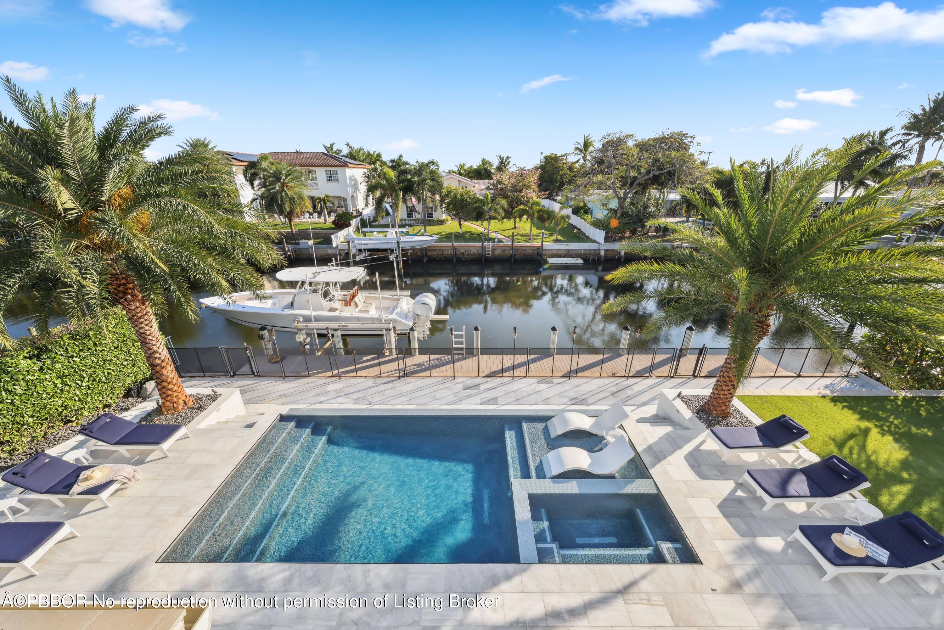 624 Pilot Road North Palm Beach, FL 33408 - Photo 50 of 53 Pool Boat Lift