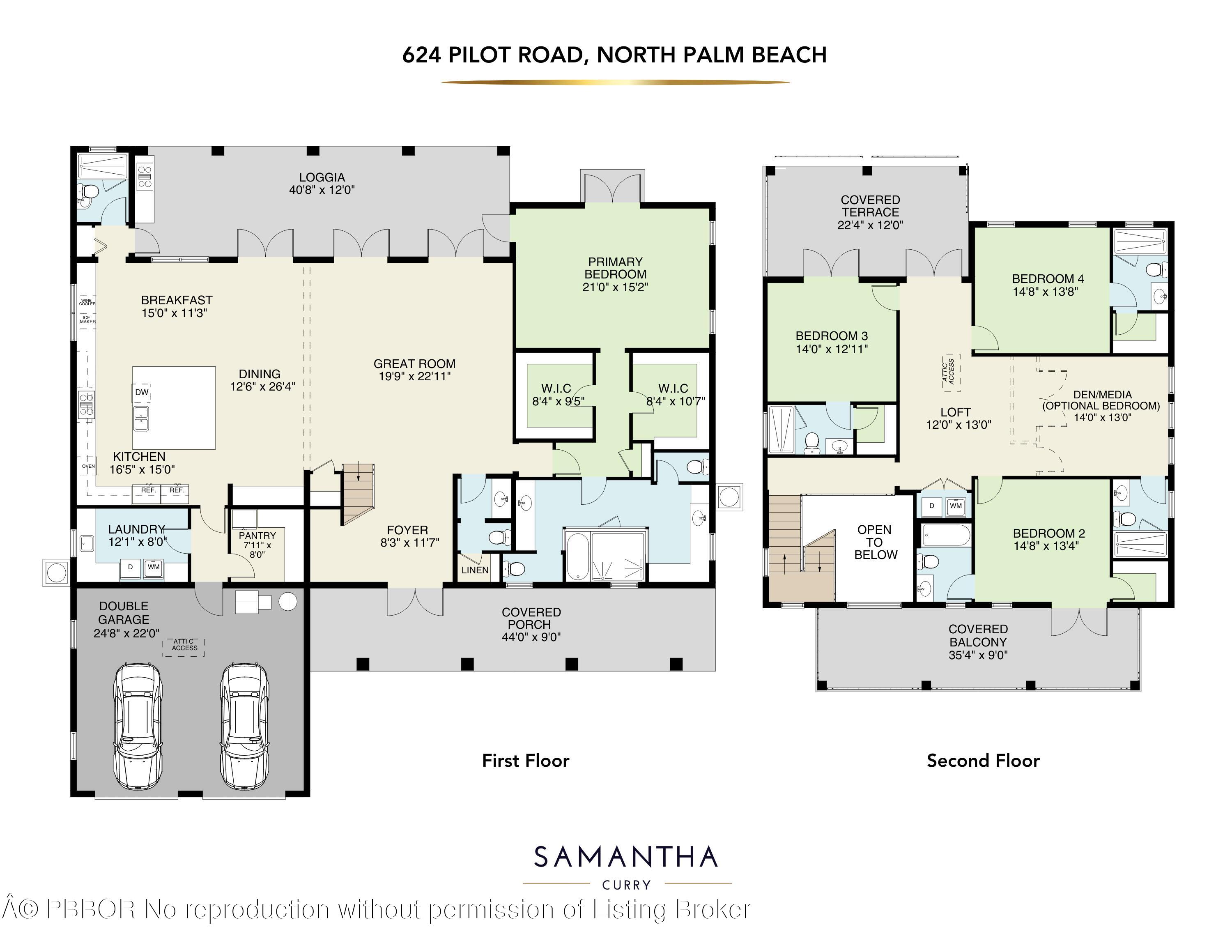 624 Pilot Road North Palm Beach, FL 33408 - Photo 53 of 53 624 Pilot Rd Floor Plans