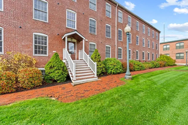 a front view of a building