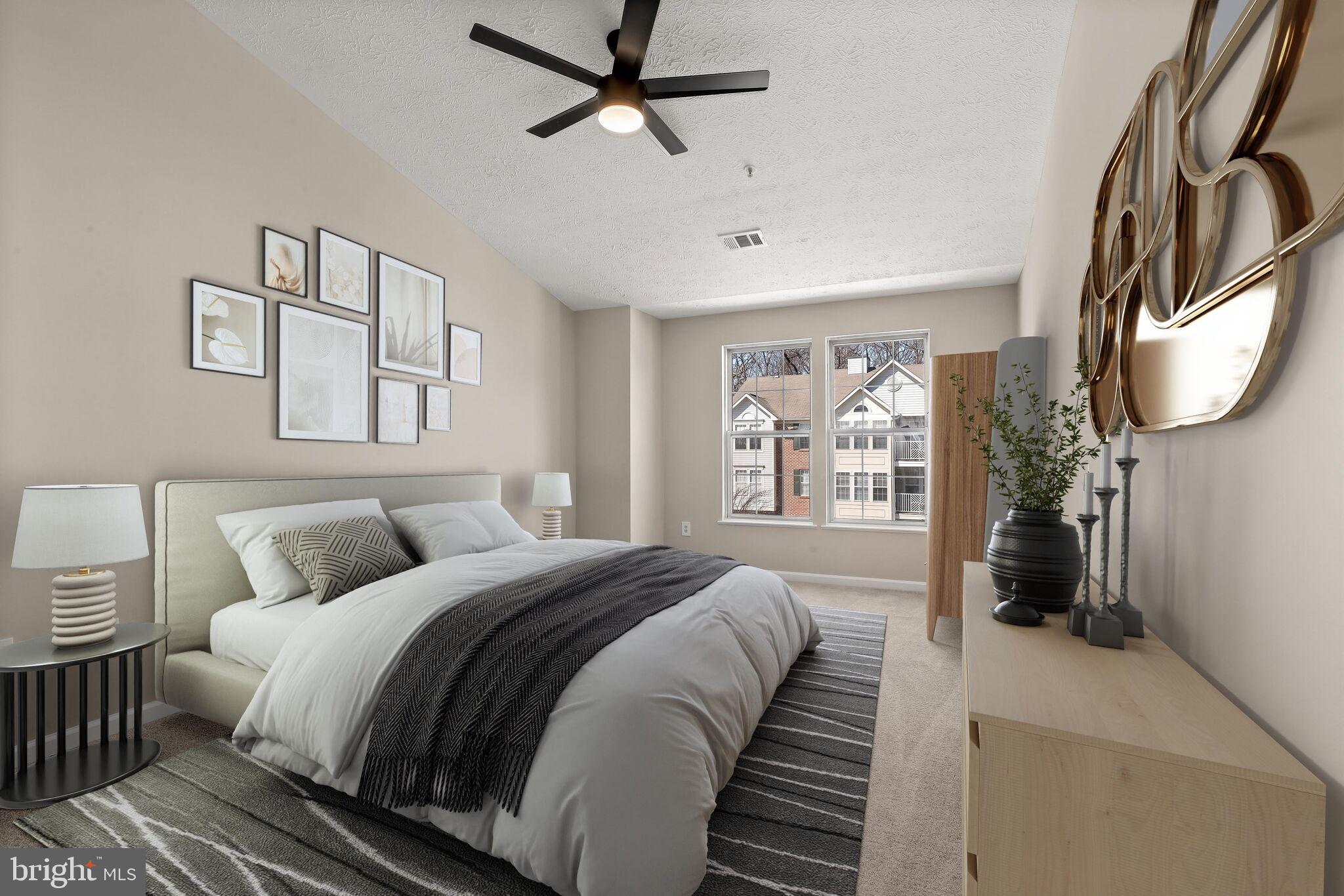 7905 Valley Manor Road, Unit 304 Owings Mills, MD 21117 - Photo 3 of 28 Primary Bedroom Suite Staged Using Virtual Tools