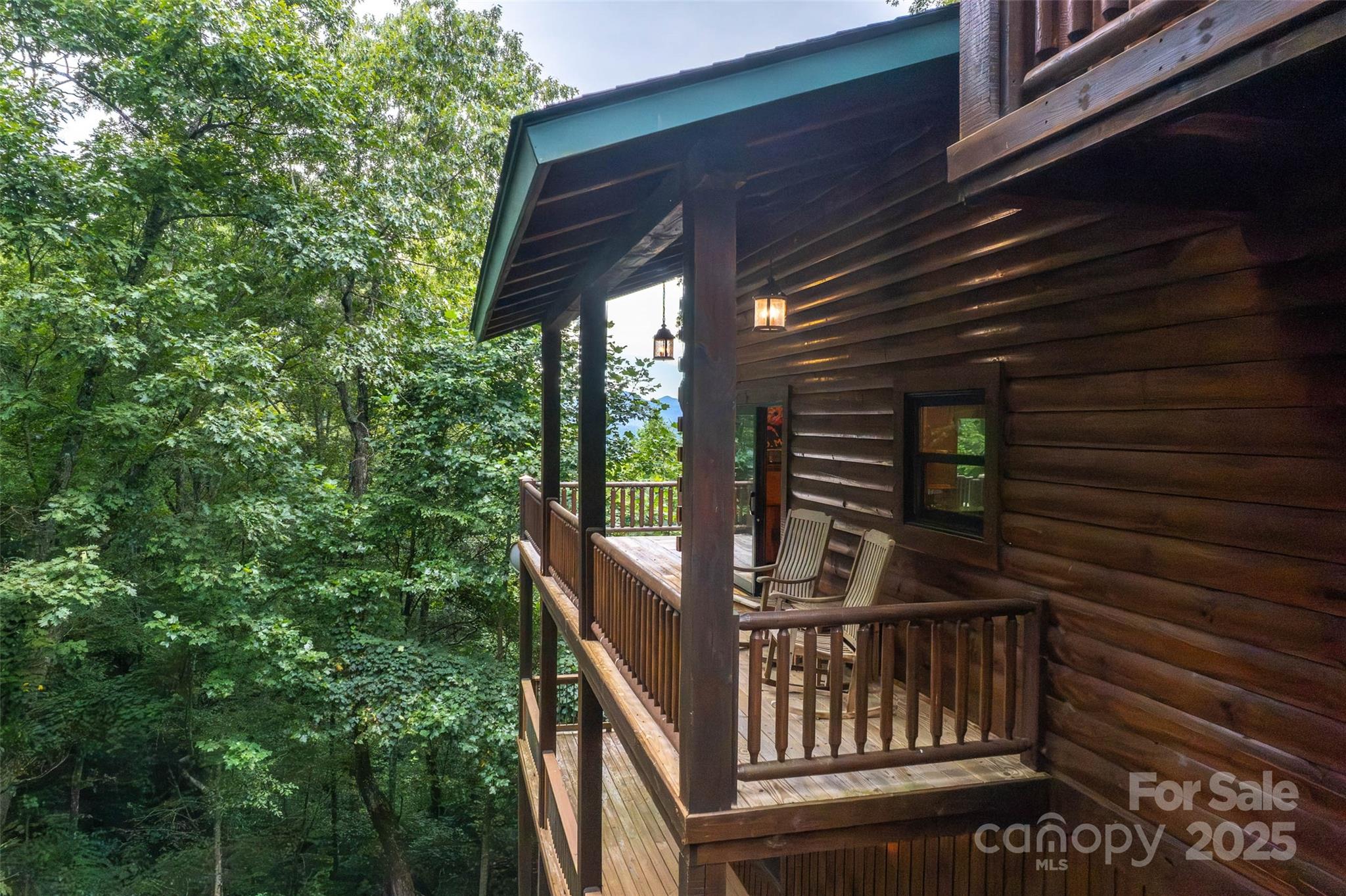 776 Still Branch Road Sylva, NC 28779 - Photo 37 of 43 a view of balcony with wooden floor and fence