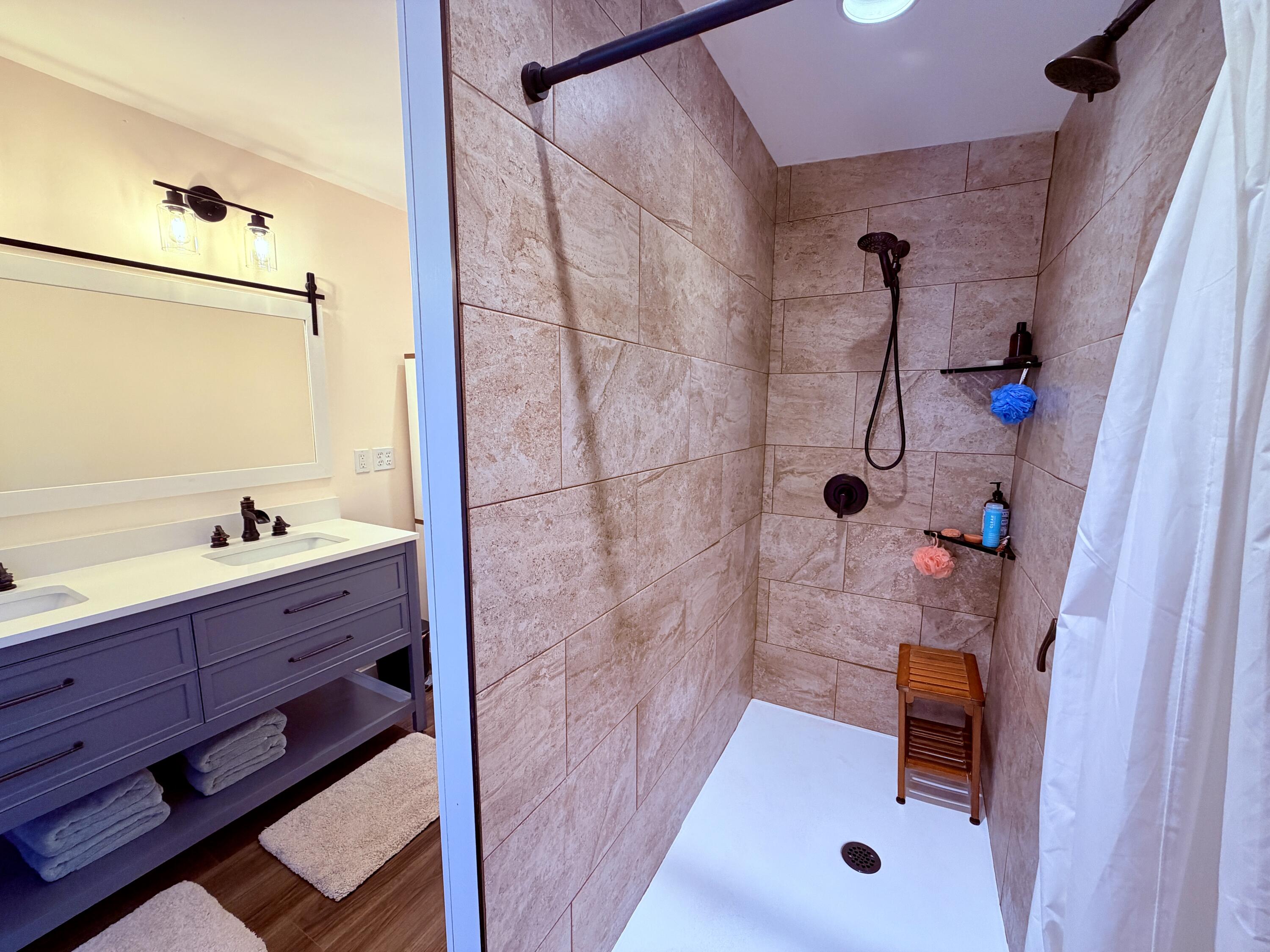 386 Old Washburn Road Caribou, ME 04736 - Photo 22 of 35 Primary Bathroom Custom Shower