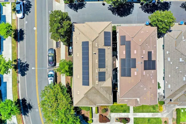 an aerial view of multiple house