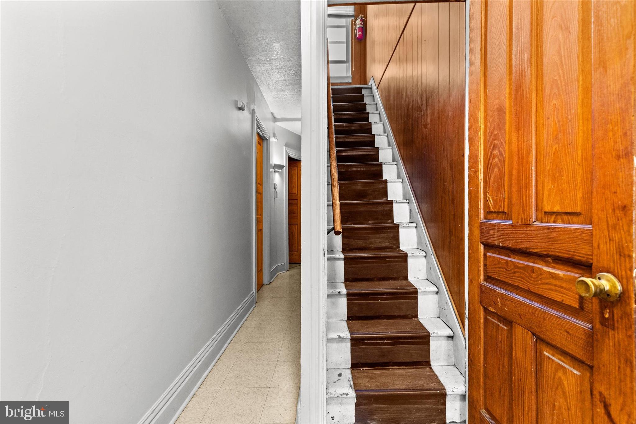 23 South West Street York, PA 17401 - Photo 26 of 39 a view of stairs and hall with wooden floor