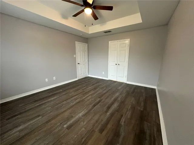 wooden floor in a room