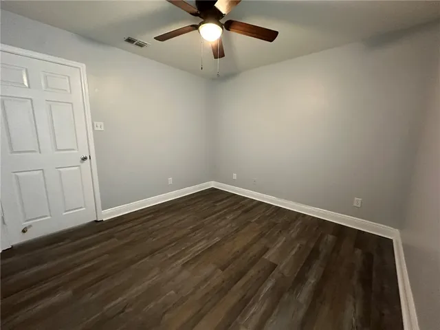 wooden floor in an empty room
