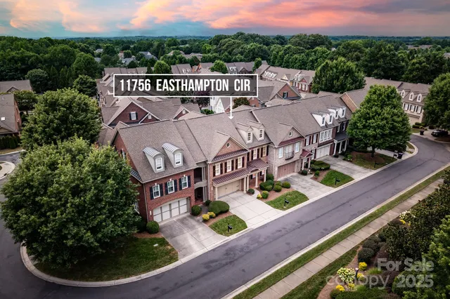 an aerial view of a house with balcony