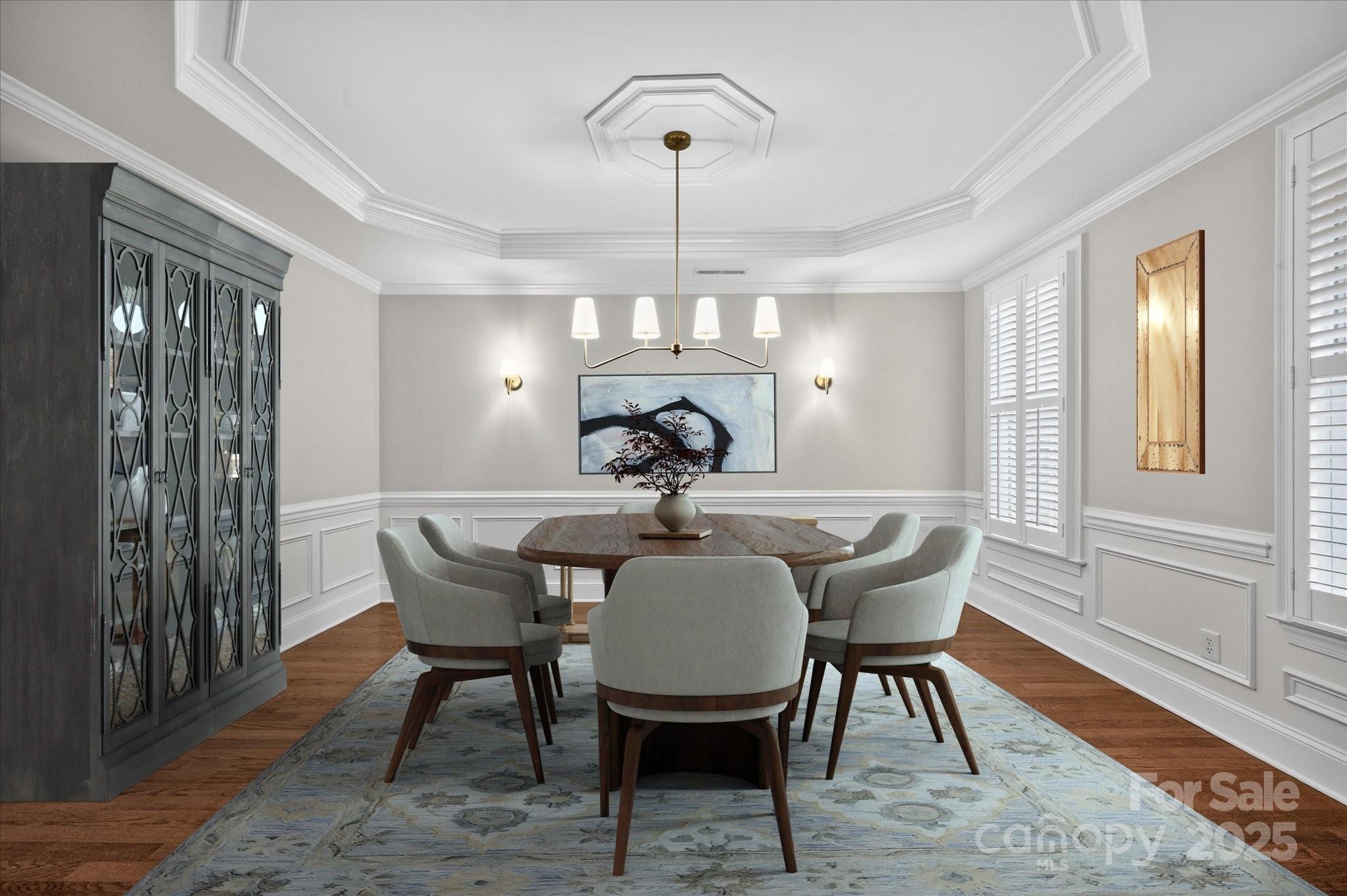 11756 Easthampton Circle Charlotte, NC 28277 - Photo 3 of 35 a view of a a dining room with furniture window and wooden floor